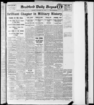 cover page of Bradford Daily Argus published on November 30, 1914