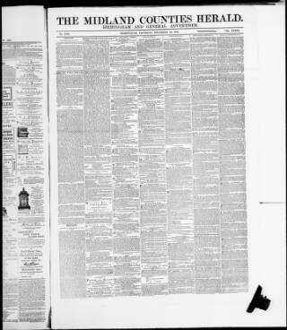 cover page of Midland Counties Herald published on December 30, 1875