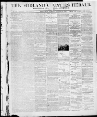 cover page of Midland Counties Herald published on December 30, 1909