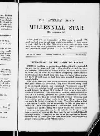 cover page of Latter-Day Saints' Millennial Star published on December 14, 1918