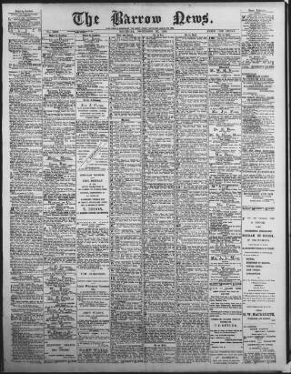 cover page of Barrow News published on November 30, 1895
