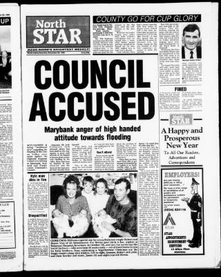 cover page of North Star and Farmers' Chronicle published on December 30, 1989