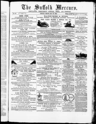 cover page of Suffolk Mercury published on May 29, 1868