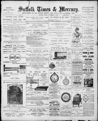 cover page of Suffolk Mercury published on September 18, 1896