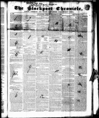 cover page of North Cheshire Reformer published on September 18, 1840