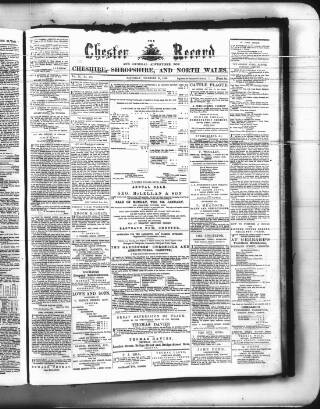 cover page of Chester Record published on December 30, 1865
