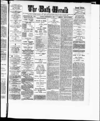 cover page of Bath Herald published on September 18, 1894