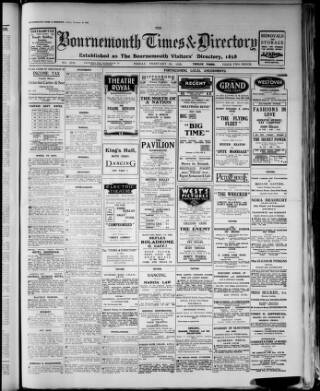 cover page of Bournemouth Times and Directory published on February 28, 1930
