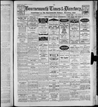 cover page of Bournemouth Times and Directory published on May 29, 1931