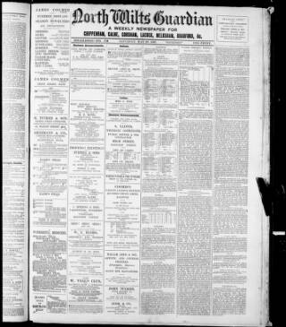 cover page of North Wilts Guardian published on May 29, 1897