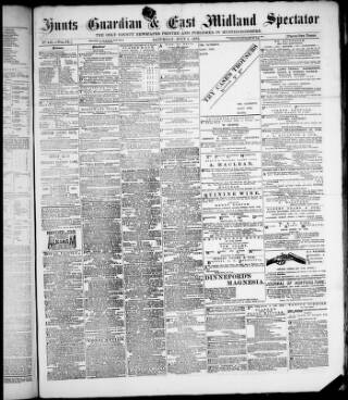 cover page of Hunts Guardian published on July 6, 1878
