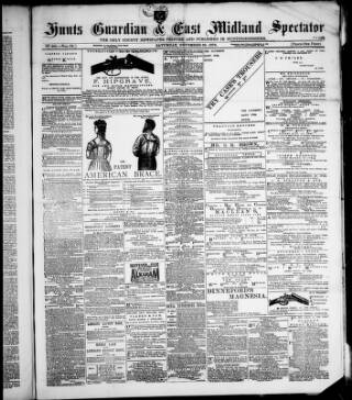 cover page of Hunts Guardian published on November 30, 1878