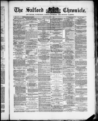 cover page of Salford Chronicle published on July 6, 1889