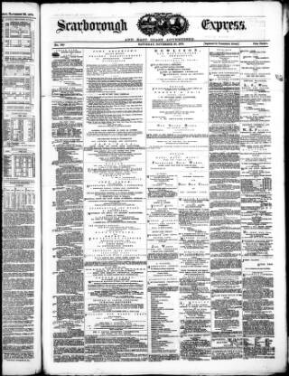 cover page of Scarborough Express and General Advertiser published on November 30, 1878