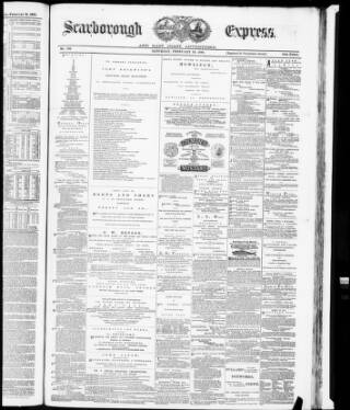 cover page of Scarborough Express and General Advertiser published on February 28, 1880