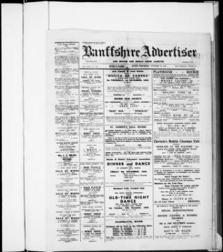 cover page of Banffshire Advertiser published on November 30, 1949
