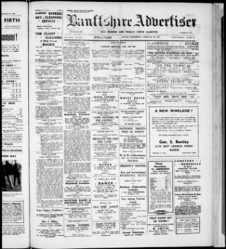 cover page of Banffshire Advertiser published on February 28, 1951
