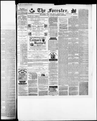 cover page of The Forester (Coleford) published on May 12, 1881