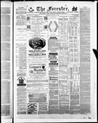 cover page of The Forester (Coleford) published on November 26, 1881