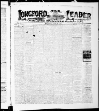 cover page of Longford Leader published on May 19, 1917