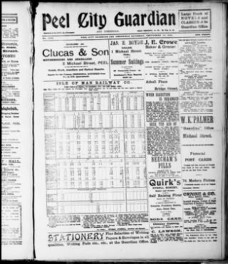 cover page of Peel City Guardian published on September 18, 1915