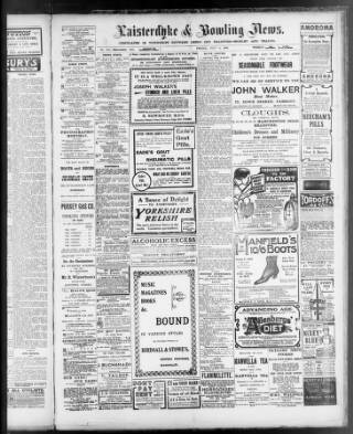 cover page of Laisterdyke & Bowling News published on July 6, 1906