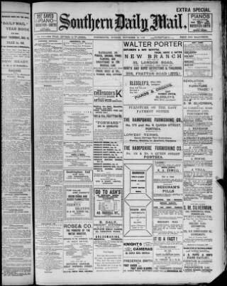 cover page of Southern Daily Mail published on November 30, 1903