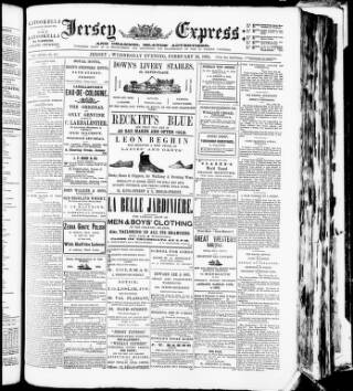 cover page of Jersey Express and Channel Islands Advertiser published on February 28, 1894