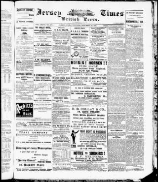 cover page of Jersey Times and British Press published on November 30, 1900
