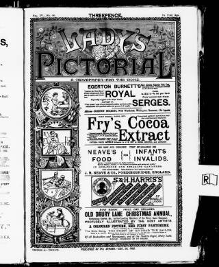 cover page of Lady's Pictorial published on December 30, 1882