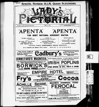 cover page of Lady's Pictorial published on July 6, 1901
