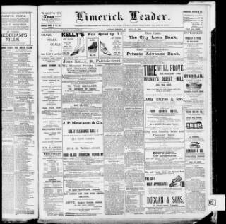 cover page of Limerick Leader published on December 30, 1910
