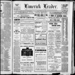 cover page of Limerick Leader published on July 6, 1917