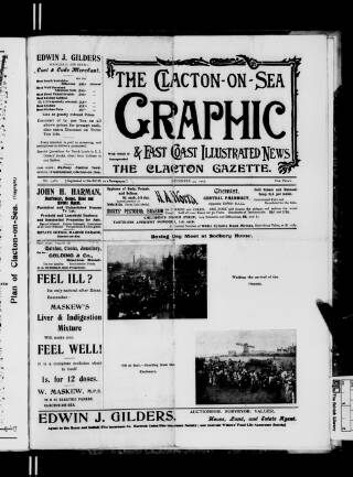cover page of Clacton Graphic and East Coast Illustrated News published on December 30, 1905