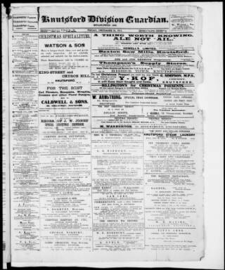 cover page of Knutsford Guardian published on December 15, 1911
