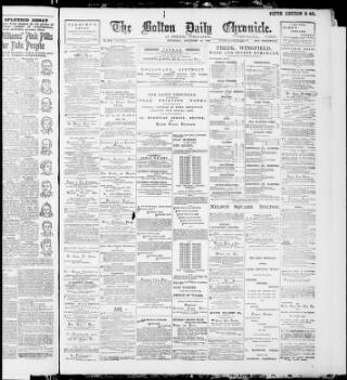 cover page of Bolton Daily Chronicle published on November 30, 1899