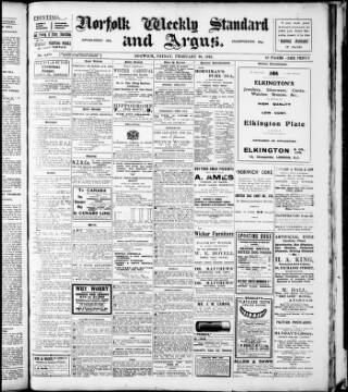cover page of Norwich Argus published on February 28, 1913