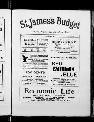 cover page of St. James's Budget published on November 30, 1906