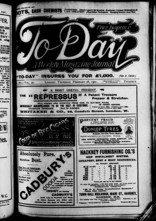 cover page of To-day published on February 28, 1901