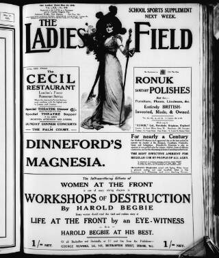 cover page of Ladies' Field published on May 29, 1915