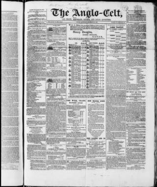 cover page of Anglo-Celt published on December 30, 1865