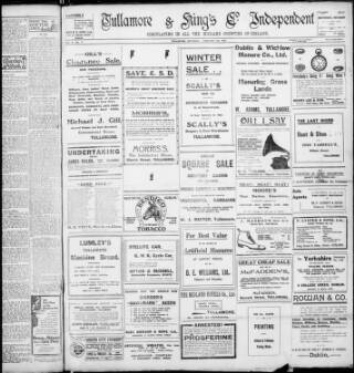 cover page of Offaly Independent published on February 28, 1914