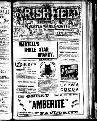 cover page of Irish Field published on February 28, 1903