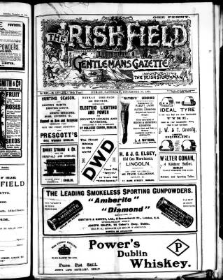 cover page of Irish Field published on December 30, 1905