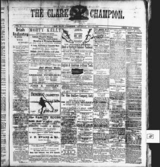 cover page of Clare Champion published on July 6, 1907