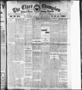 cover page of Clare Champion published on February 28, 1914
