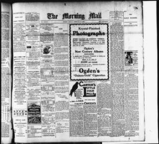 cover page of Morning Mail (Dublin) published on February 28, 1902