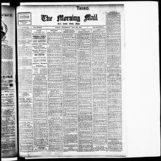 cover page of Morning Mail (Dublin) published on May 29, 1907