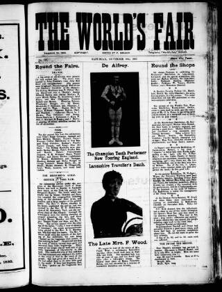 cover page of World's Fair published on November 30, 1907