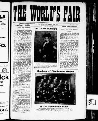 cover page of World's Fair published on September 18, 1909